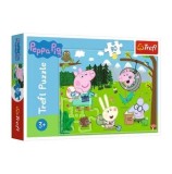 Cumpara ieftin Puzzle Trefl Peppa Pig in drumetie, 30 piese