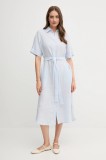 Gant rochie din in midi, dreaptă, 4503390