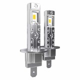 Set 2 becuri LED H1, 55W, lumina alb-rece, 16.000 Lumeni, Fara cablu