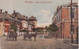 AMS % - ILUSTRATA ROMAN, POSTA SI HOTEL CENTRAL 1922 , CIRCULATA spre BUCURESTI, Printata