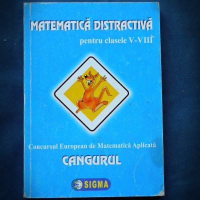 CANGURUL - CONCURS MATEMATICA DISTRACTIVA - CLASELE V-VIII foto