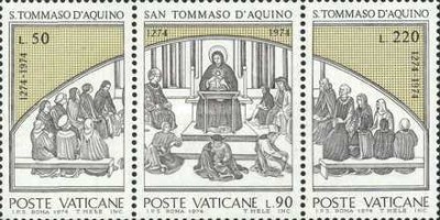 Vatican 1974 - Thomas Aquinas, serie neuzata foto