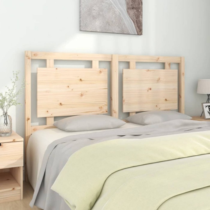 vidaXL Tăblie de pat, 155,5x4x100 cm, lemn masiv de pin 817945
