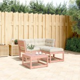 Gossi set mobilier de gradina cu perne, 3 piese, lemn masiv douglas