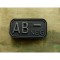 Patch Bloodtype AB NEG cauciuc, Blackops JTG