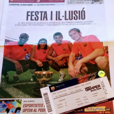 Program meci+bilet FC BARCELONA-BOCA JUNIORS(Trofeul Joan Gamper 16.08.2008)