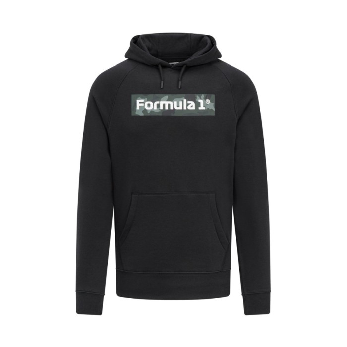 Formula 1 hanorac de bărbați cu glugă Camo Black F1 Team 2023 - XXL