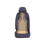 Husa scaun auto cu bile din lemn &ndash; 127x38cm, Oem