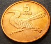 Moneda exotica 5 THEBE - BOTSWANA, anul 1981 *cod 3098, Africa