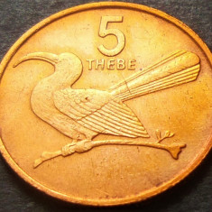 Moneda exotica 5 THEBE - BOTSWANA, anul 1981 *cod 3098