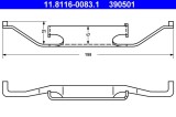 ATE 11.8116-0083.1 Arc, etrier frana