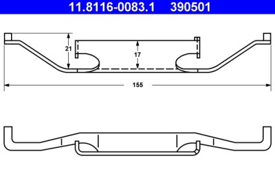 ATE 11.8116-0083.1 Arc, etrier frana foto