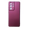 Husa compatibila cu Samsung Galaxy S21 Ultra - Silicon Slim, Visiniu, ALC MOBILE