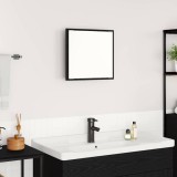 VidaXL Oglindă LED pentru baie Stejar negru 40x8.5x37 cm Lemn prelucrat