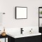 vidaXL Oglindă de baie cu LED Pe perete Stejar negru 40 x 8.5 x 37 cm 875413