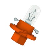 Set 10 Becuri Bord BX8.4D Soclu Portocaliu 12V 1.1W, Osram