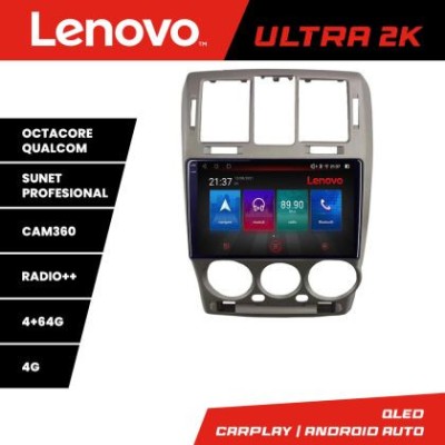 Navigatie Hyundai Getz 2002-2010 Android radio gps internet 8 core QLED Qualcomm 4+64 360 Lenovo CarStore Technology foto