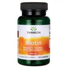 Vitamina B7 (Biotina) 5mg Swanson Vitaking 100cpr Cod: sw877 foto