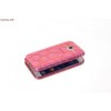 Husa Ultra Slim Mozaik Pink Apple iPhone 5/5S - Protectie Telefon Delicata, Design Modern