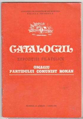 bnk fil Catalogul Expofil Omagiu PCR Ploiesti 1981 foto