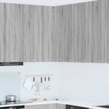 Cumpara ieftin Dulap suspendat cu usa Riga Gri Sonoma si Alb 57 x 57 x 100 cm