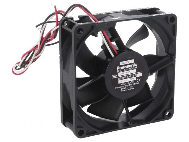 Ventilator axial 12VDC 80x80x25mm 70,2m3/h 30dBA