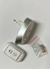 Sonerie Wireless cu 1 Receptor Well &ndash; Instalare Fără Cablu, 150m Distanță, Avertizare Luminoasă