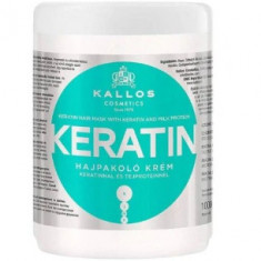 Masca pentru par cu keratina si proteina din lapte, Kallos, 1000 ml