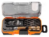 Kit şurubelniţe precizie 11 piese pentru reparat smartphone NEO TOOLS etui