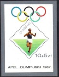 Polonia 1967 - Jocurile Olimpice, sport, colita neuzata