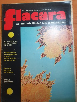 flacara 19 ianuarie 1974-art. garile bucurestiului,muntii bucegi,sfinxul,babele foto
