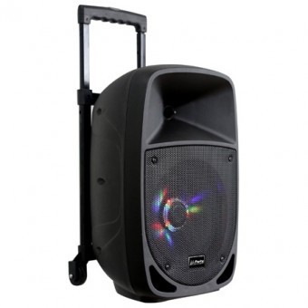 BOXA PORTABILA ILUMINATA LED 8&amp;quot;/20CM 70W RMS CU USB/SD/BT/FM foto