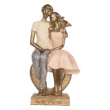 Cumpara ieftin Figurina Cuplu polirasina multicolora 14x12x28 cm