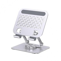 Suport Birou Metalic Laptop sau Tableta Kakusiga KSC-1163, Argintiu