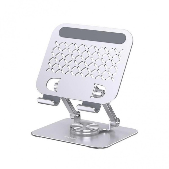 Suport Birou Metalic Laptop sau Tableta Kakusiga KSC-1163, Argintiu