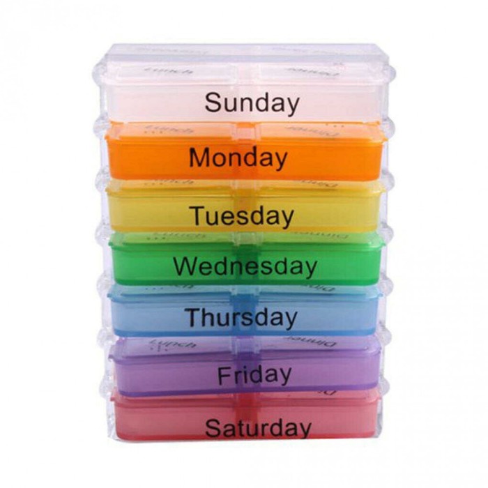 Organizator medicamente 4 compartimente 7 zile