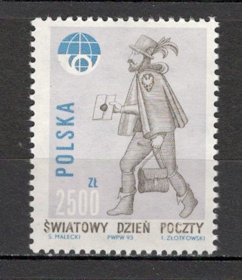 Polonia.1993 Ziua mondiala a Postei MP.277