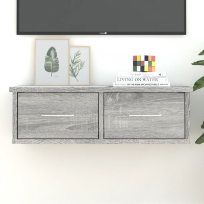 Gossi dulap de perete, sonoma gri, 60x26x18,5 cm, lemn prelucrat foto