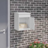 vidaXL Cutie pentru colet Alb 44 x 35 x 59 cm Oțel 874941