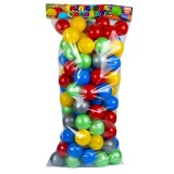 Mingiute Plastic 7cm, 100 Bucati/Punga, Bile Colorate pentru Copii, Joaca Interior/Exterior, +1 An, Certificate CE