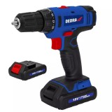 Masina de gaurit cu acumulator18v, 2x1,5ah, 1h, 0-400/0-1350rpm