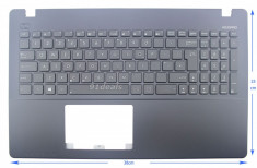 Palmrest laptop carcasa superioara cu tastatura Asus X550LB UK culoare neagra foto