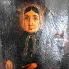 Portret in ulei pe panza inceput de secol XIX-RAR