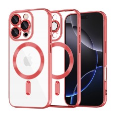 Husa premium iPhone 16 Pro Max Techsuit Luxury Crystal MagSafe, rosu foto