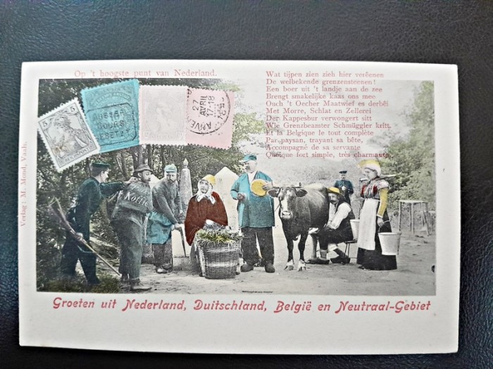 Carte postala, text in neerlandeza, sfarsit de secol XIX