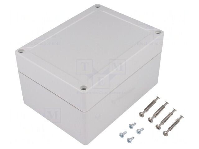 Carcasă universală gri ABS 122x162x90mm