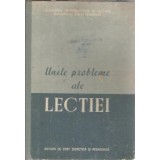 Unele probleme ale lectiei