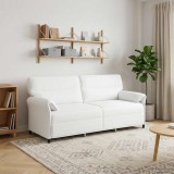 vidaXL Canapea 100% poliester, cadru din metal, MDF, placaj 42033922