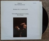 Brahms, Kurt Masur, Sinfonie nr. 1 c-moll op. 68// disc vinil