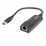Adaptor Lanberg 41870, LAN - USB 3.0, cablu 15 cm, Gigabit Ethernet